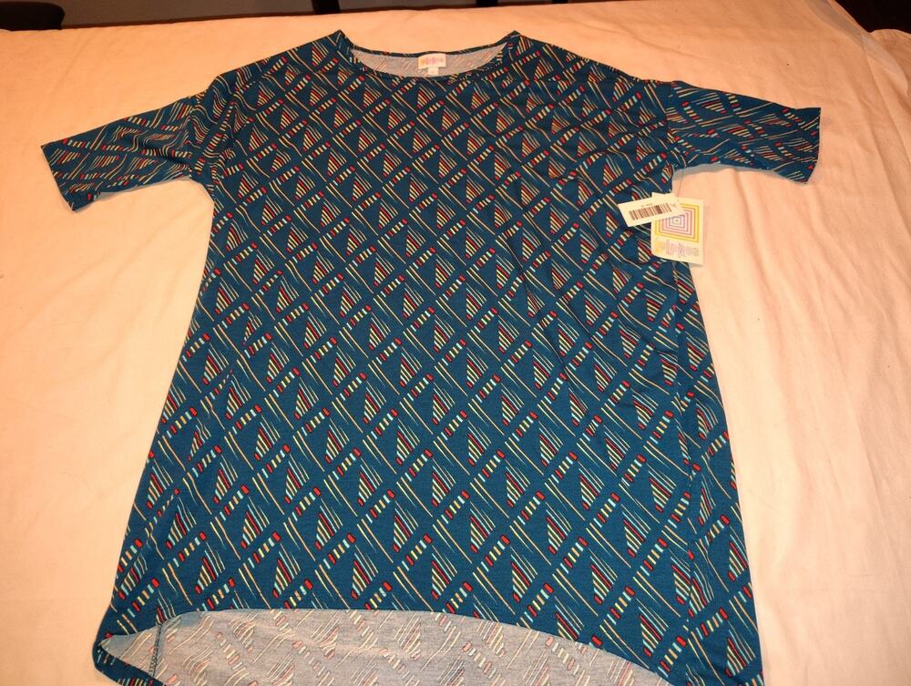 Lularoe Irma Tunic Shirt Women's Size Small S Abstract Green NWT NEW